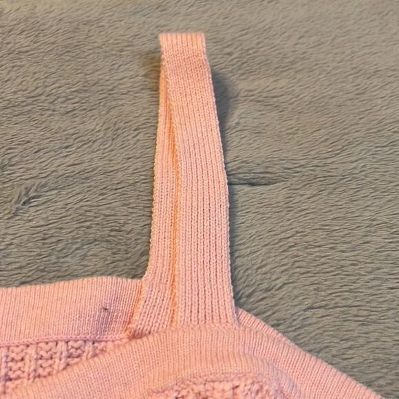 NWT Sandy Liang X Target Pink Sweater Tank Top - Size Large - Picture 8 of 13